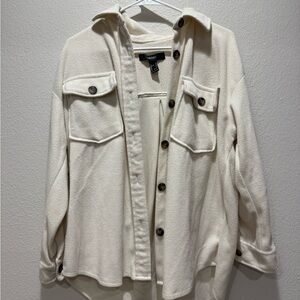 Forever 21 Cream Utility Jacket